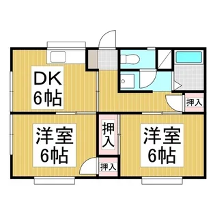 メゾン石川【1階】の間取り