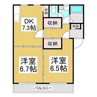 MAISON根岸【2階】の間取り