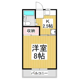メゾン・ド・ヴェールβ【3階】の間取り