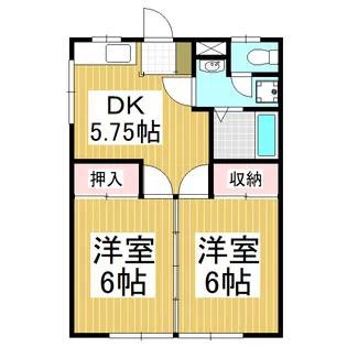 シルバーハイツⅡ【2階】の間取り