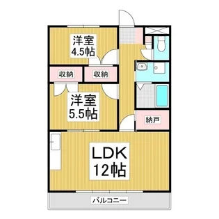 アースコートマンション【3階】の間取り
