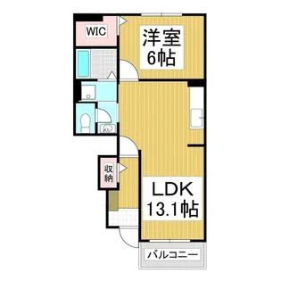 アークス川手 B【1階】の間取り