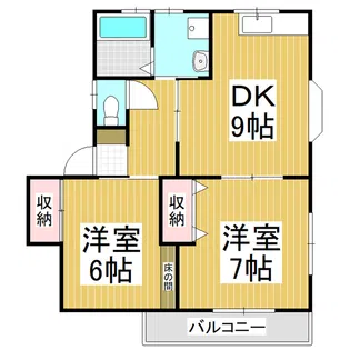 S.コンフォート【2階】の間取り