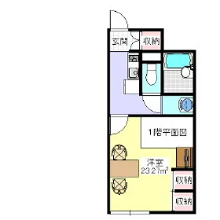 レオパレスマリナⅡ【1階】の間取り