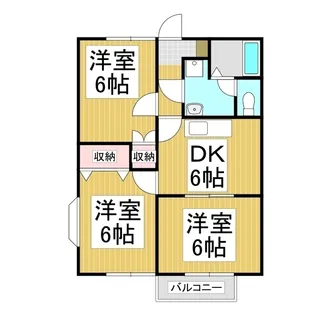 コーポアイE【2階】の間取り