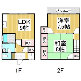 サンハイツ若竹【1階】の間取り