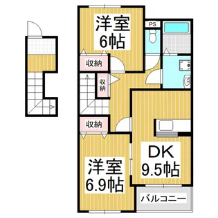アーバンパレス【2階】の間取り