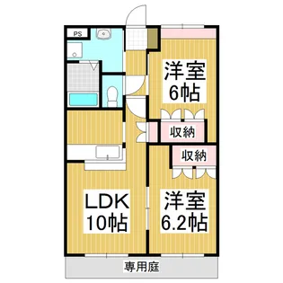 グランドゥール【1階】の間取り