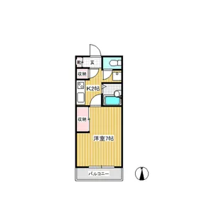 リポージシンエツA【2階】の間取り