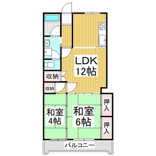 レジデンスオオハシ【5階】の間取り