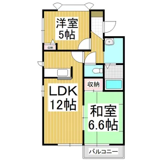 ディアス吉田【2階】の間取り