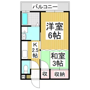 コーポシモヤマ【3階】の間取り