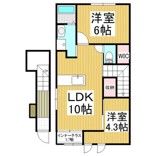 グランドゥールⅡ【2階】の間取り