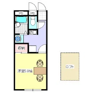 レオパレス Suimei【1階】の間取り