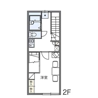 レオパレス 桃李【2階】の間取り