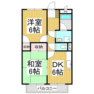Surplus TwoサンハイツA【2階】の間取り