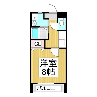 サンハイツ小林E【2階】の間取り