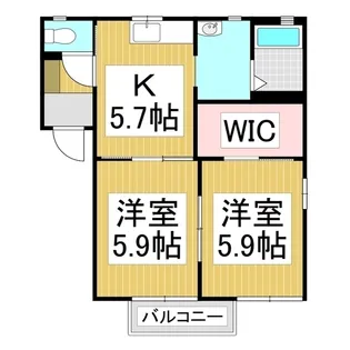メゾン セレーノ B【1階】の間取り