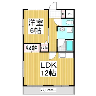 ソフィアケートヨコカワ【2階】の間取り