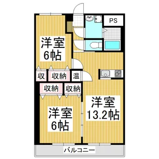 メゾン殿岡 21【3階】の間取り