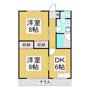 グリーンハイツ高森【1階】の間取り