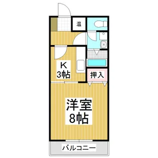 コーポ泉果苑【1階】の間取り