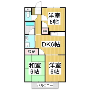 Surplus Threeハイツ緑ヶ丘【1階】の間取り