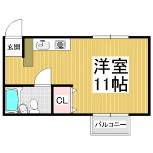 ハイツエーデルワイス【2階】の間取り