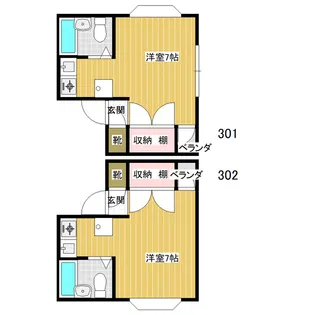 日通プロパンビル【2階】の間取り