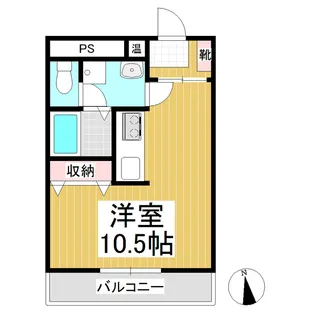 マンション仁木【4階】の間取り