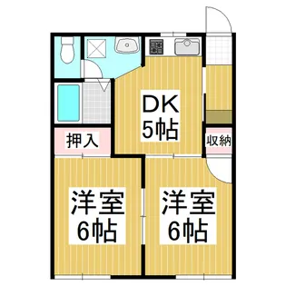 フォーブルきのした【1階】の間取り