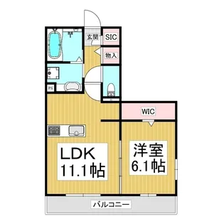 ever-shining白山【3階】の間取り