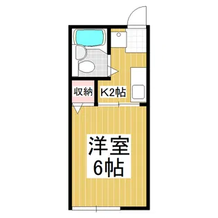 シティハイムユキコ【1階】の間取り