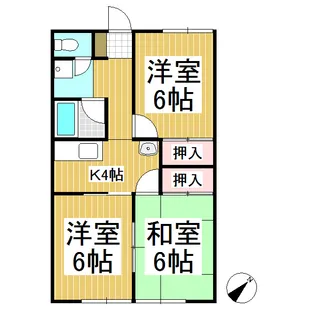 コーポM・Y【2階】の間取り