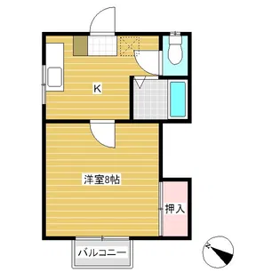 マンション紀州【2階】の間取り