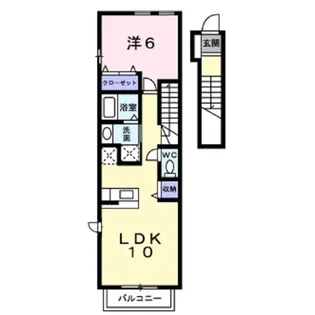 セイバリーコート【2階】の間取り