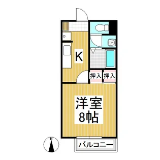 サープラス三好【1階】の間取り