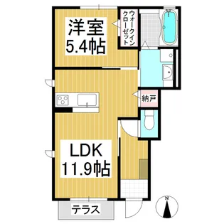 エピ ドール【1階】の間取り