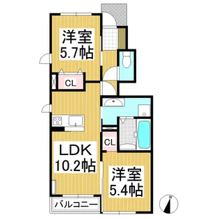 フェリーチェ Ⅱ【1階】の間取り