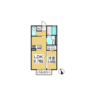 Crear上田【1階】の間取り