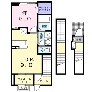 メルグランデ【3階】の間取り