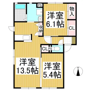 ロックフェニックスA(積和)【2階】の間取り