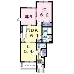 ノービレ アビターレA【1階】の間取り