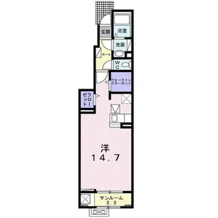 リンデン ハウスB【1階】の間取り