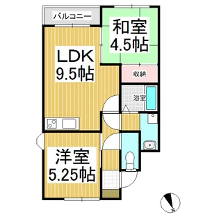 ファミール常田【2階】の間取り
