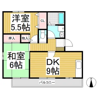 ST・グリーンライフ・ヨコヤ A【2階】の間取り