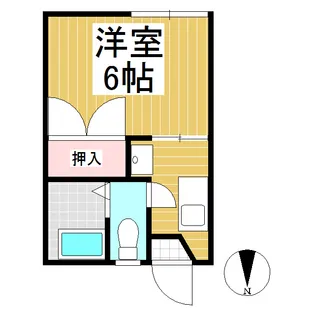 フォーブル常陵【1階】の間取り
