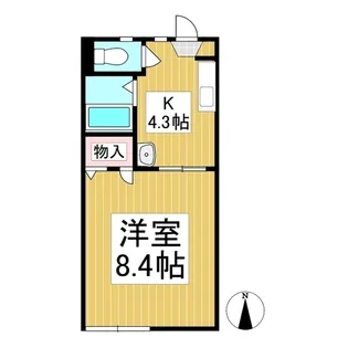 アドヴァンス大屋A【2階】の間取り