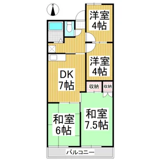 ロイヤルレジデンス六暮【1階】の間取り