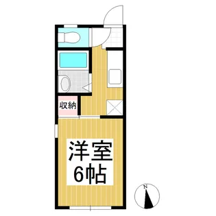 ハイツ富士見【1階】の間取り
